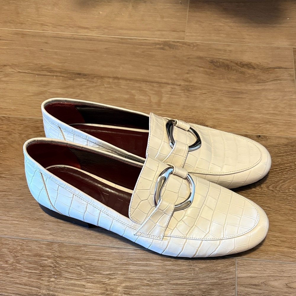 White Staud Loafers